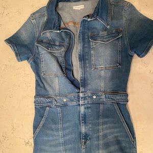 Good American Jean jumpsuit size 4